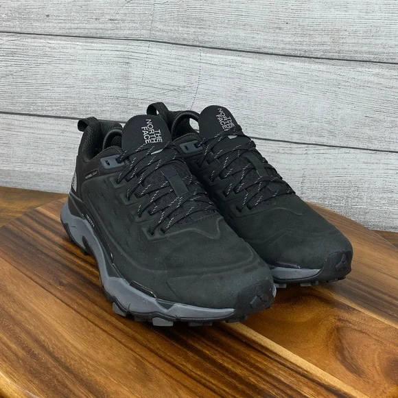 The North Face Vectiv Exploris Waterproof Futurelight Black Leather Shoe Mens 10